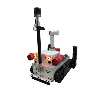 Come sostituire le batterie di un robot cingolato?